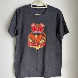Gray Graphic T-Shirt with Punkin Ale Design